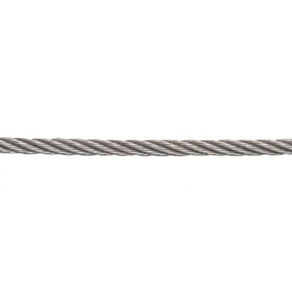 STAINLESS WIRE ROPE CABLE, 7 X 7, 5/32", 316 SS (SOLD PER FOOT)