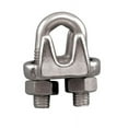 thumbnail image 1 of STAINLESS WIRE ROPE CABLE CLIP, WIRE ROPE CLIP, FS STYLE 3/8", 316 SS, 1 of 2