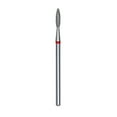 thumbnail image 1 of Diamond nail drill bit, "flame" , red, head diameter 2,1 mm/ working part 8 mm -FA10R021/8, 1 of 2