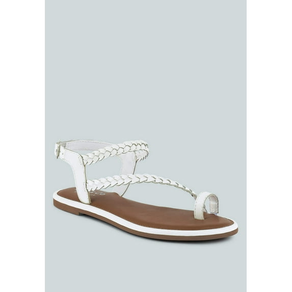 STALLONE Braided Flat Sandals