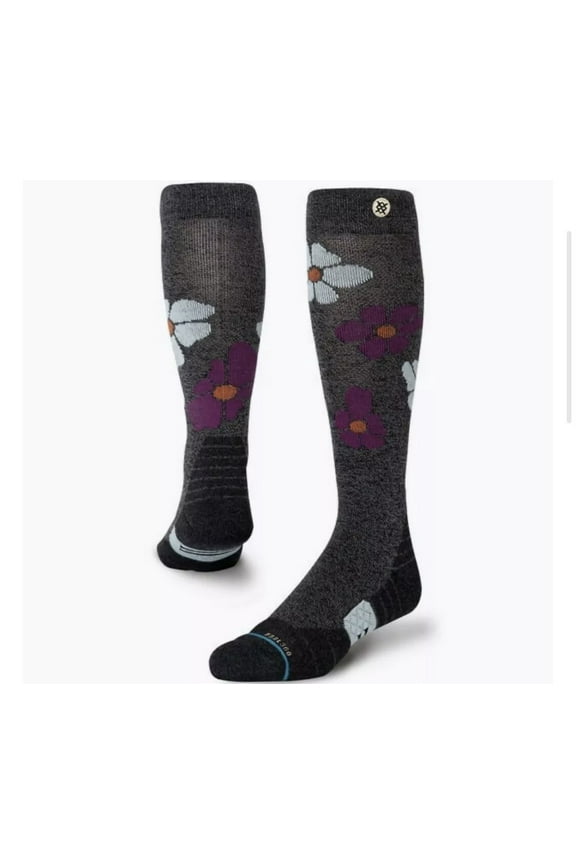 SNOW MERINO WOOL BLEND OVER THE CALF HEIGHT MID CUSHION SOCKS