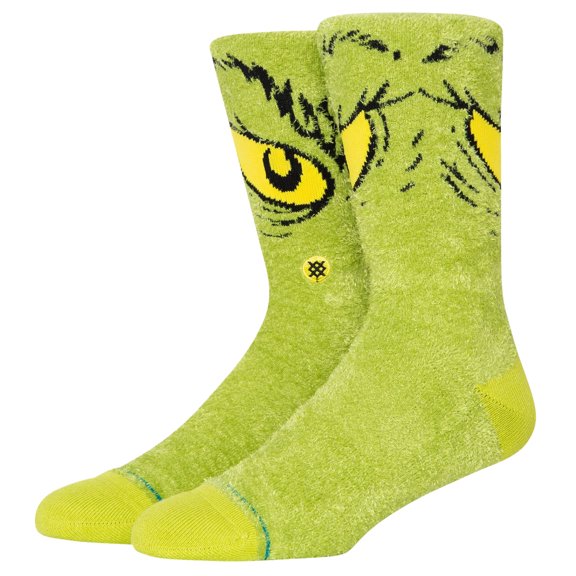 STANCE x The Grinch Da Da Dagrinch Cozy Crew Socks Large (9-13) Green