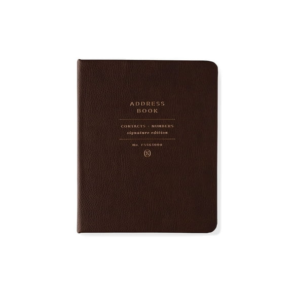 Fringe Studio Hardcover Faux Leather Address Book