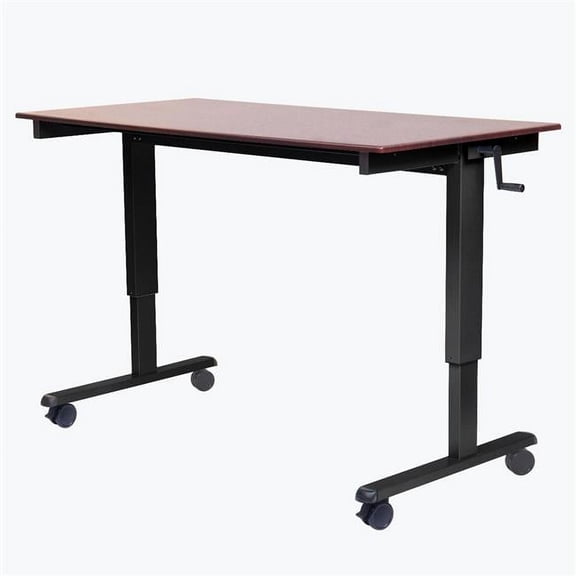 STANDCF48-BK-DW 48 in. Crank Adjustable Stand Up Desk, Black