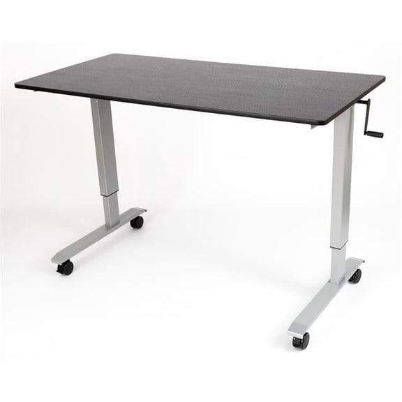 STANDCF60-AG-BO 60 in. High Speed Crank Adjustable Stand Up Desk, Black