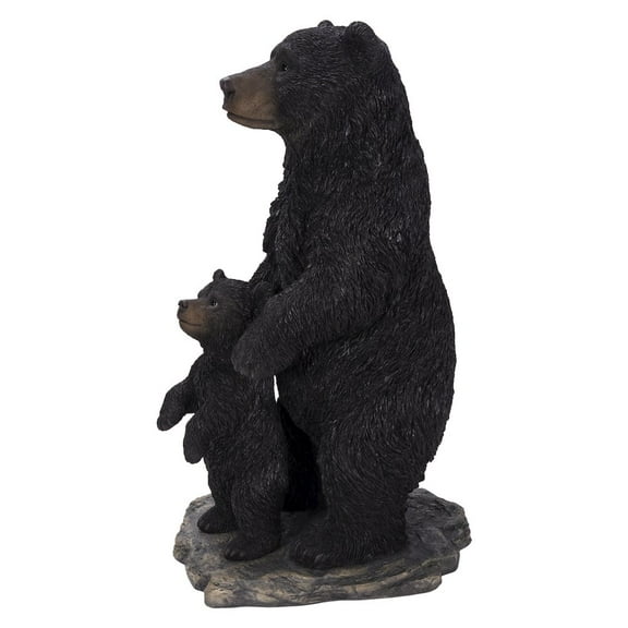 Hi-Line Gift Ltd. Standing Mother & Baby Black Bears