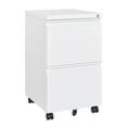 thumbnail image 1 of STANI 2 Drawer File Cabinet on Wheels, Home Office Mobile File Cabinet Under Desk with Lock, 2 Large Drawers for Legal/Letter/A4 Files(Unassembled,White), 1 of 10