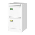 thumbnail image 1 of STANI 2 Drawer White File Cabinet with Lock, Vertical Filing Cabinets for Home Office, Metal Locking Office File Storage Cabinets for Legal/A4, 1 of 10