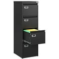 thumbnail image 1 of STANI 4 Drawer File Cabinets with Lock, Metal Filing Cabinet for Home Office, Steel Lockable Storage Cabinets to Hanging Letter/Legal/A4,Assembly Required(Black), 1 of 9