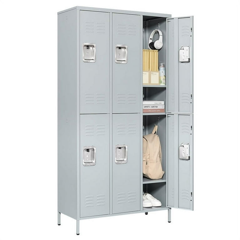 STANI Metal Locker 6 Doors Employees Locker Storage Cabinet Locker