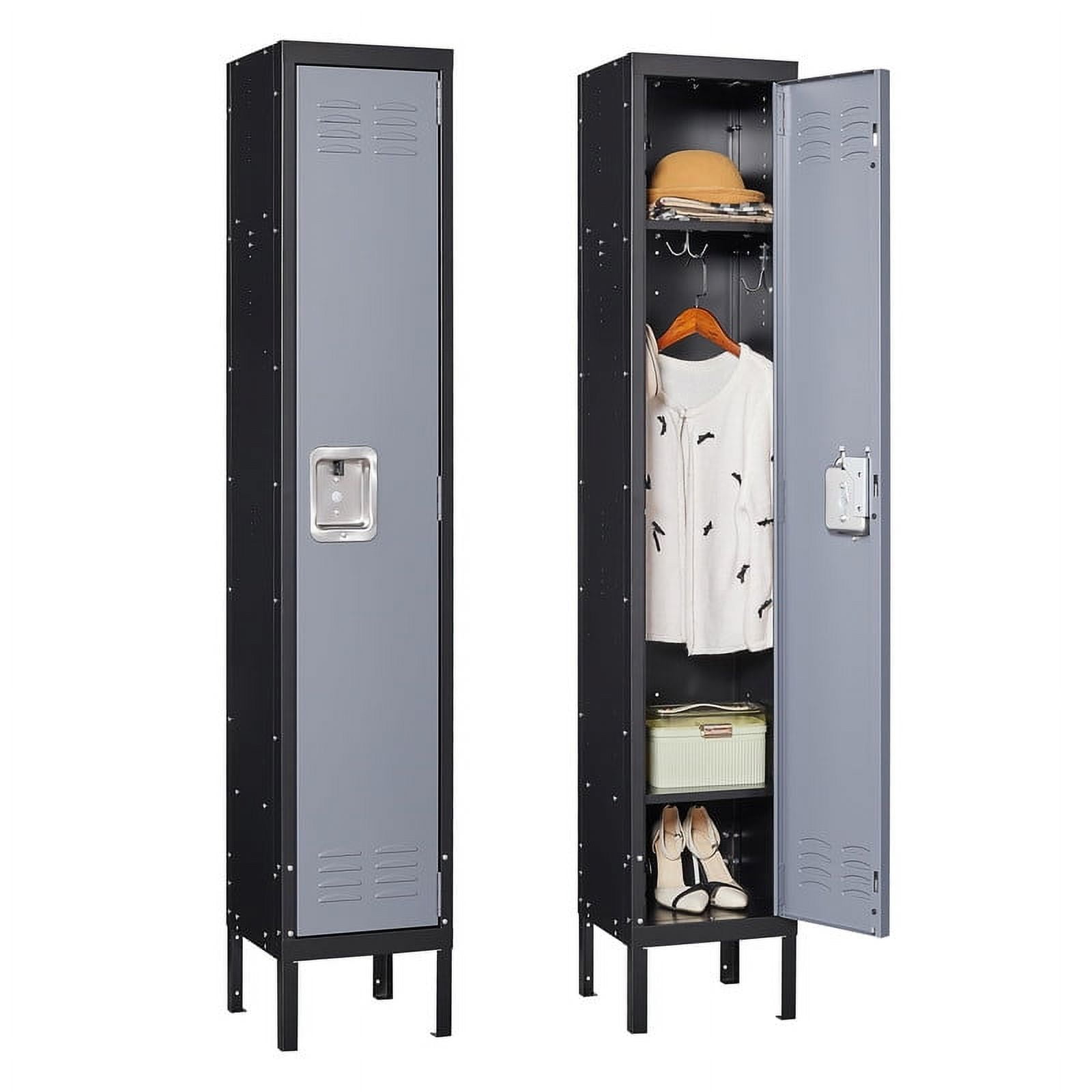 STANI Metal Locker, Metal Lockers for Employees with Lock, Storage