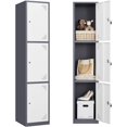 thumbnail image 1 of STANI Metal Locker Steel Storage Cabinet with 3 Doors for Office School Gym Metal Storage Locker Cabinets for Employees Students Steel Locker, 1 of 7
