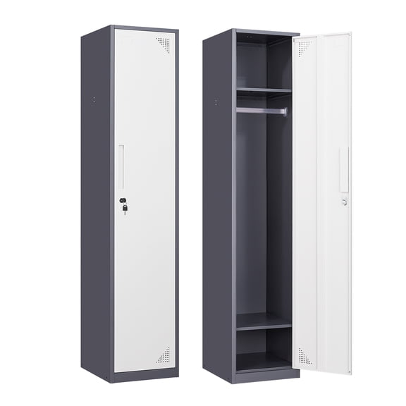 STANI Metal Locker Steel Storage Cabinet with Doors for Office School Gym Metal Storage Locker Cabinets for Employees Students Steel Locker