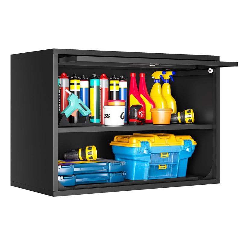 STANI Wall Mount Metal with Adjustable Shelves, Wall Hanging Garage Storage