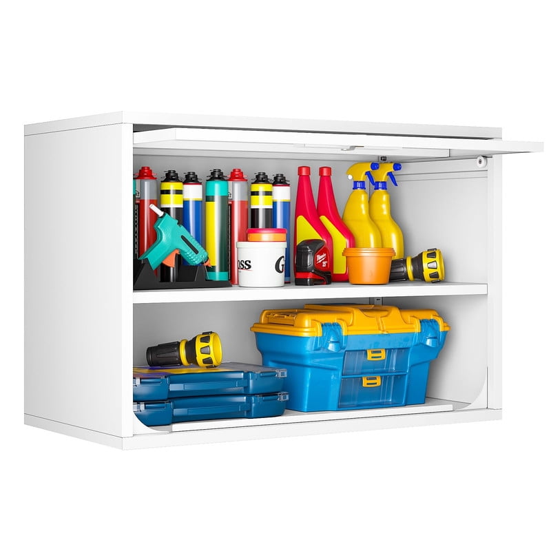 STANI Wall Mount Metal with Adjustable Shelves, Wall Hanging Garage Storage