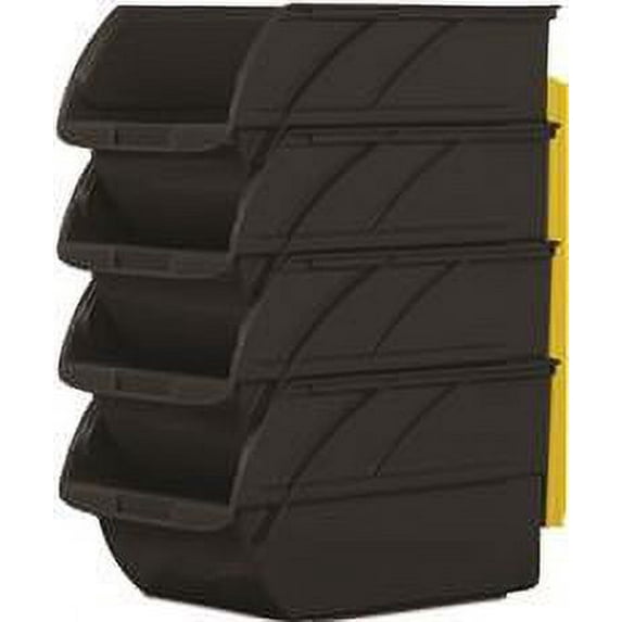 STANLEY 057304R - 4 Pack Storage Bins with Wall Hangers #3