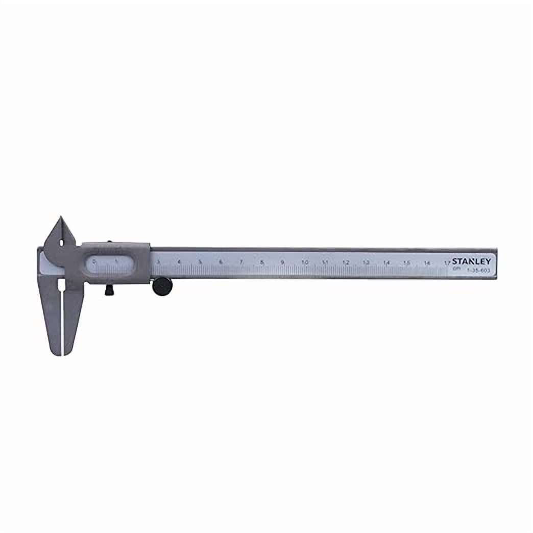 STANLEY 1-35-603 Steel Vernier Calipers, 150 mm, 1/10° wheel, milimeter measuring for accuracy