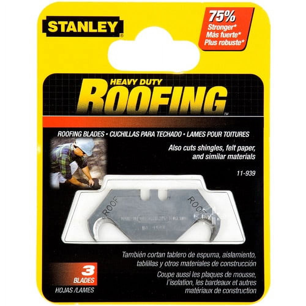 STANLEY 11939 Roofing Asb Utility Blades, 5pk