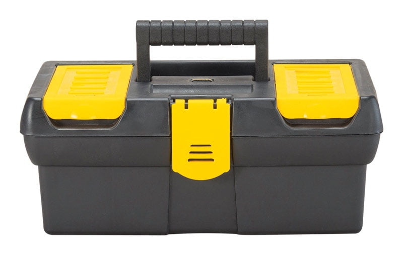 Stanley 12.5" Polypropylene Tool Box 7" W x 5.1" H Black/Yellow