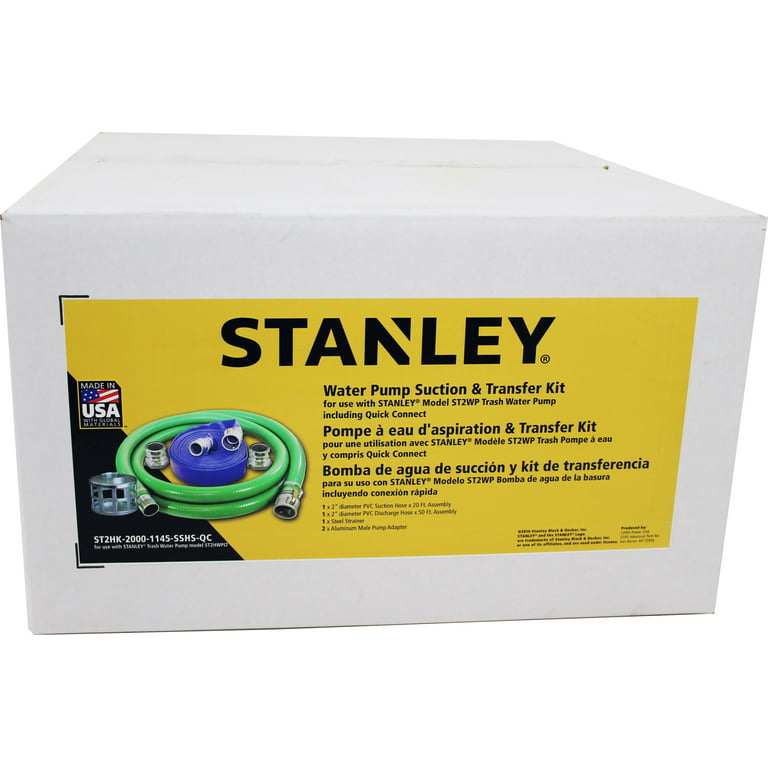STANLEY 4 Trash Water Pump Hose Kit w/ Quick Connects 