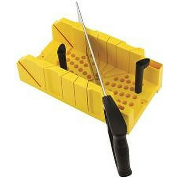 STANLEY 20-600 Deluxe Impact-Resistant Miter Box with Saw, Assembled Product Weight 2.42 lb