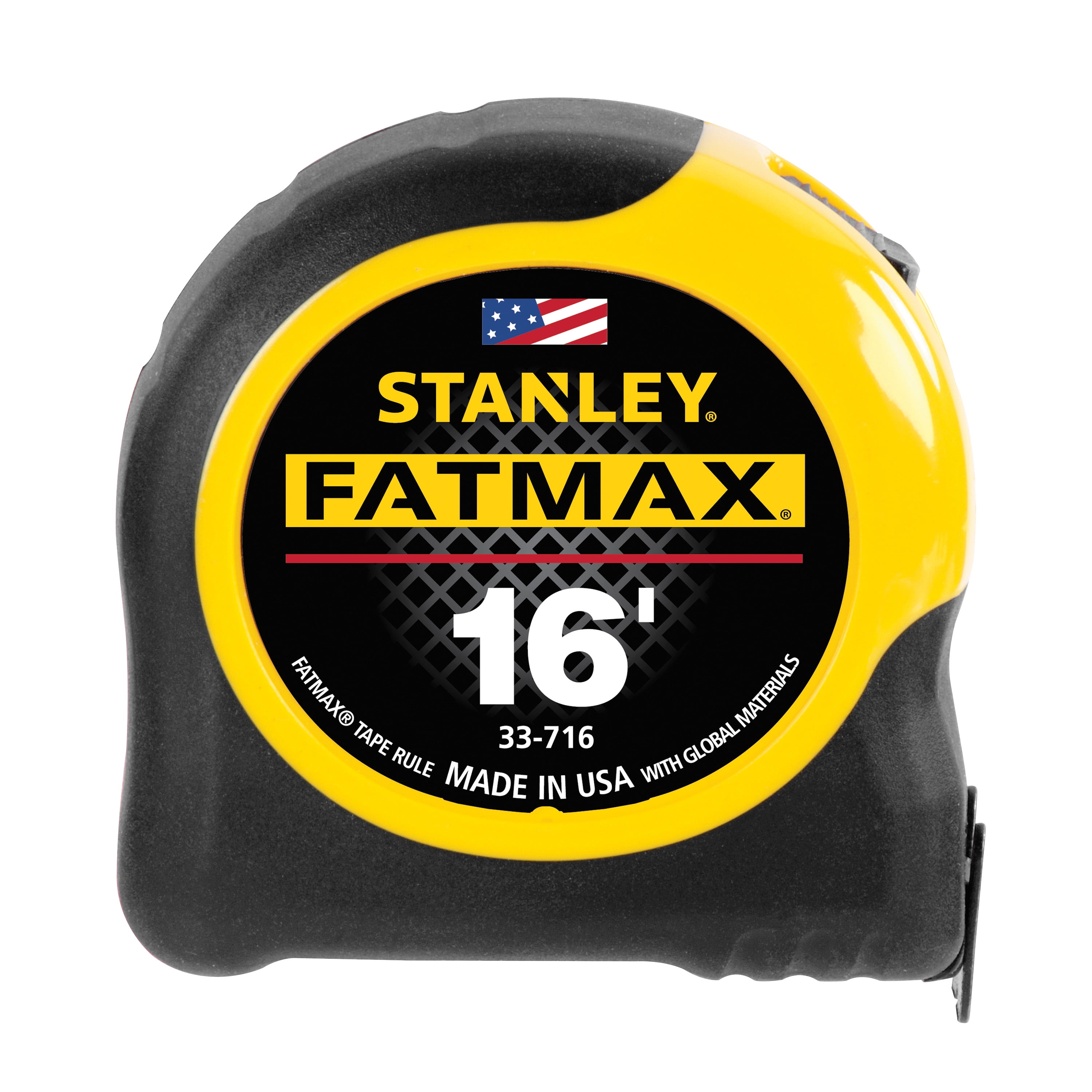 912387-8 Stanley Tape Measure: 25 ft. Blade L, 1 in Blade W,  in/ft/Fractional, Closed, Steel