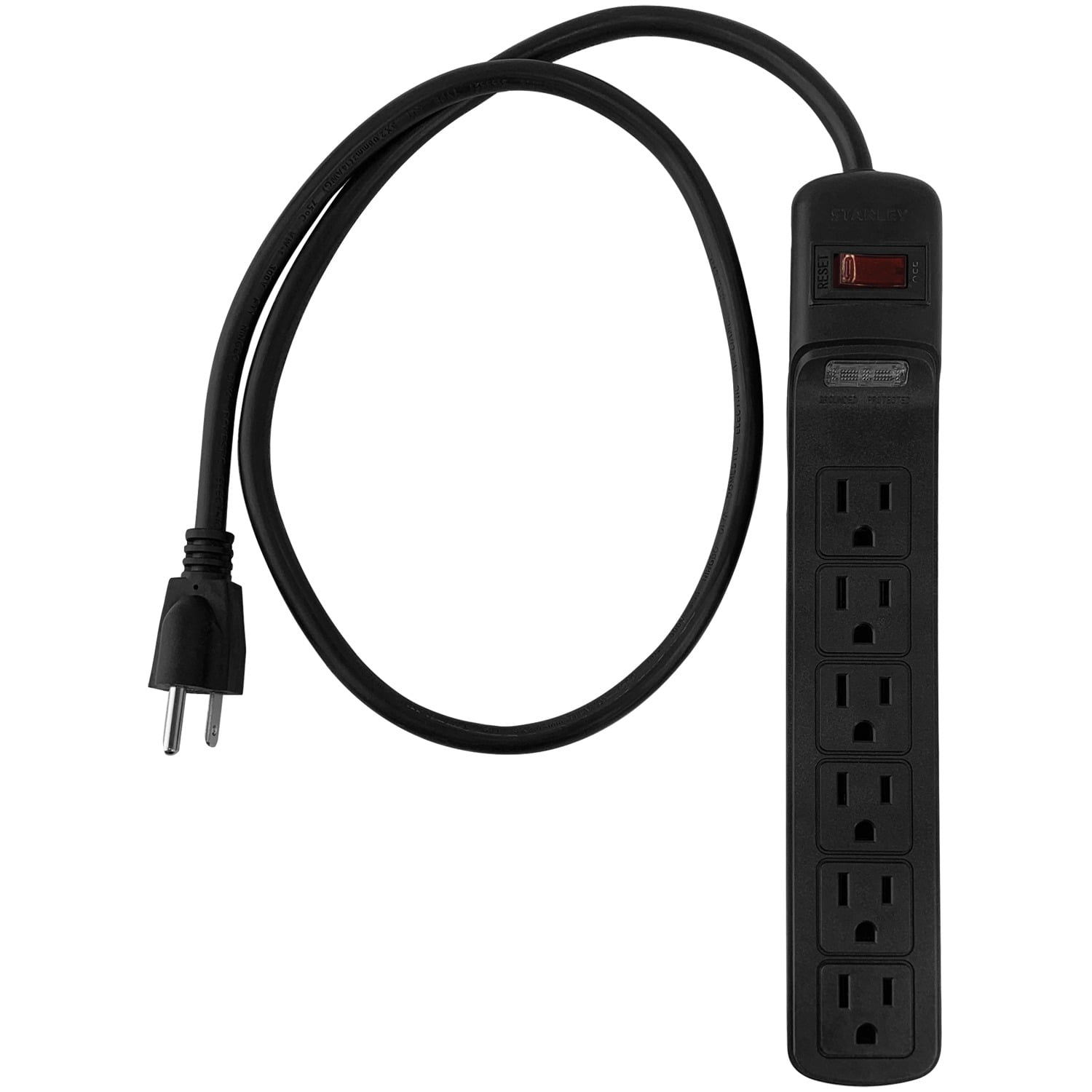 STANLEY 33220 SurgeMax 1080 6-Outlet Power Strip, 3-Foot Cord