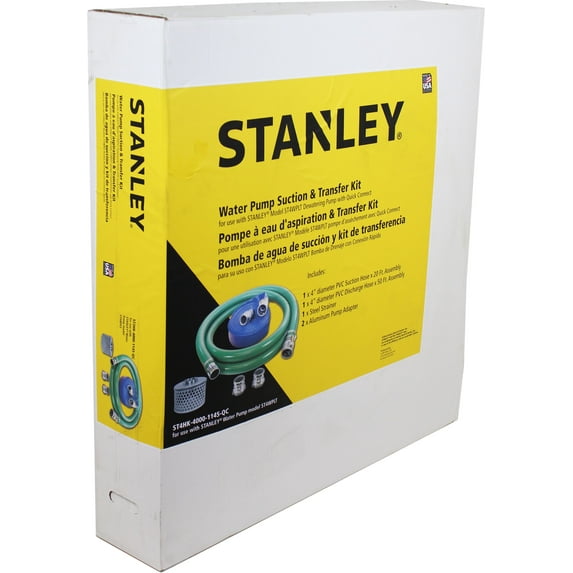 STANLEY 4" Water Pump Hose Kit w/ Quick Connects