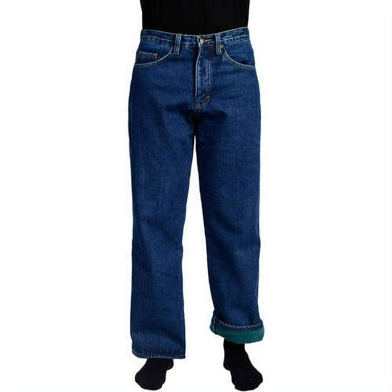 STANLEY 5 POCKET DENIM W POLAR FLEECE LINING - Walmart.com