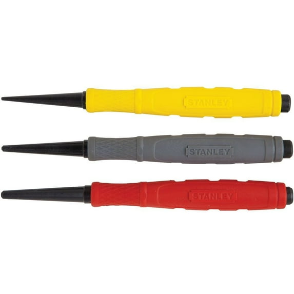 STANLEY 58-930 3-Piece Color Coded Nail Set,
