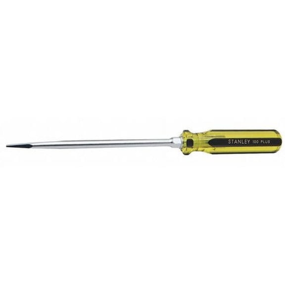 Stanley Steel Screwdriver with 8" Shank and 3/8" Standard Tip Chrome   66-168-A