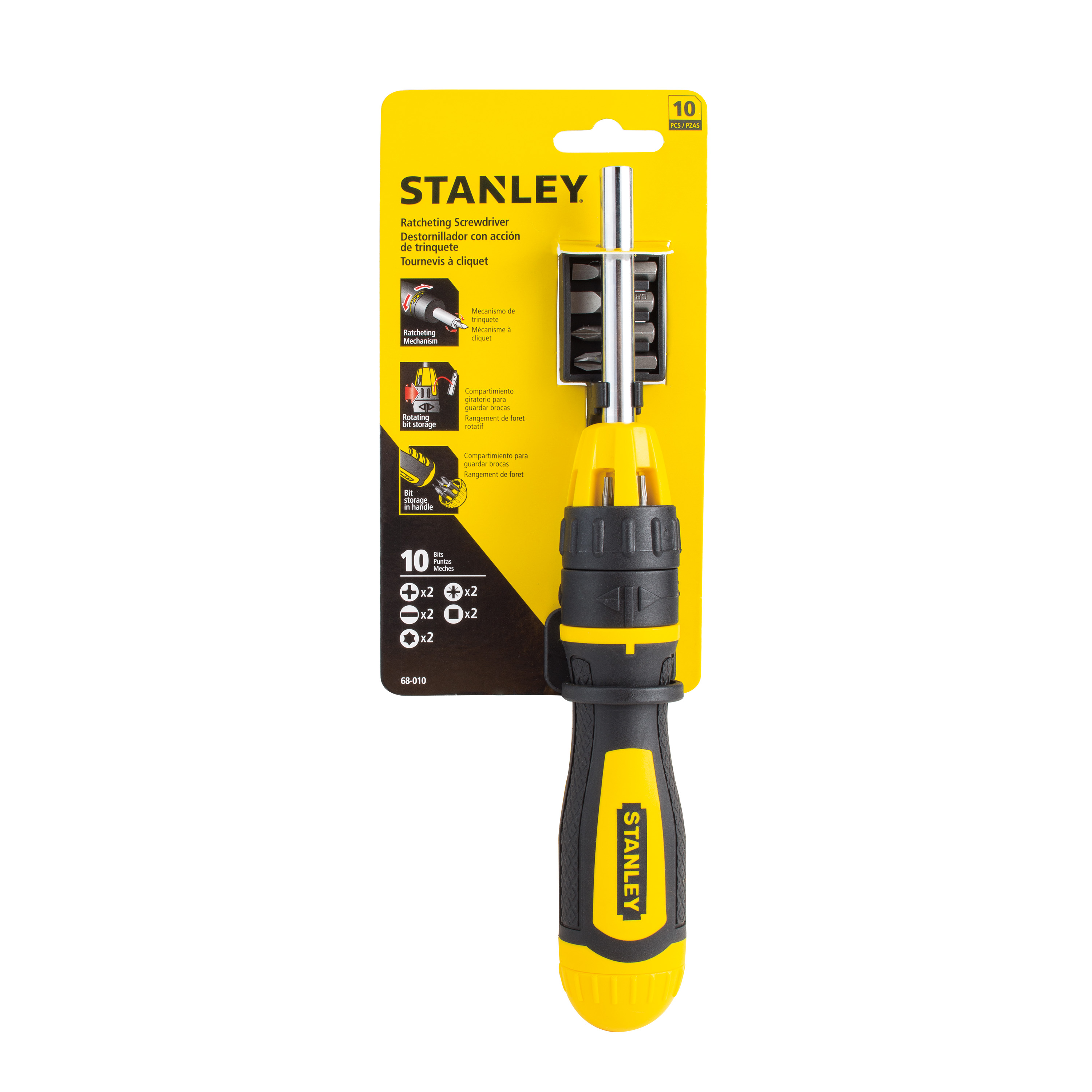 STANLEY® 68-010W - 10pc Ratcheting Screwdriver - image 1 of 3