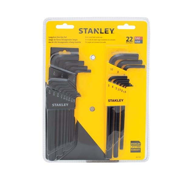 STANLEY 85-753 22pc Hex Key Set - Walmart Business Supplies