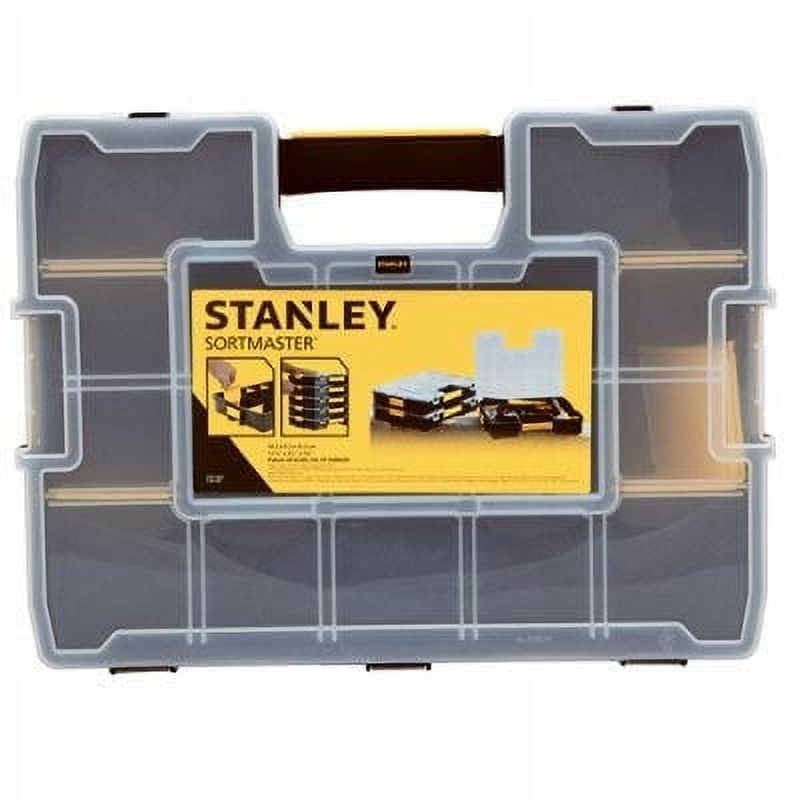 Adjustable Compartment Black Plastic, STST14027 STANLEY Box,