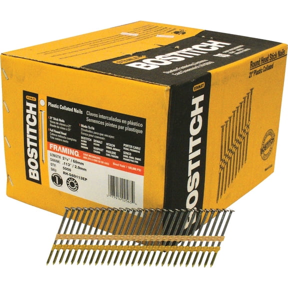 STANLEY BAND D BOSTITCH 8D 2-3/8 Nail 5M Construction & DIY Use, Standard Hardware Spec