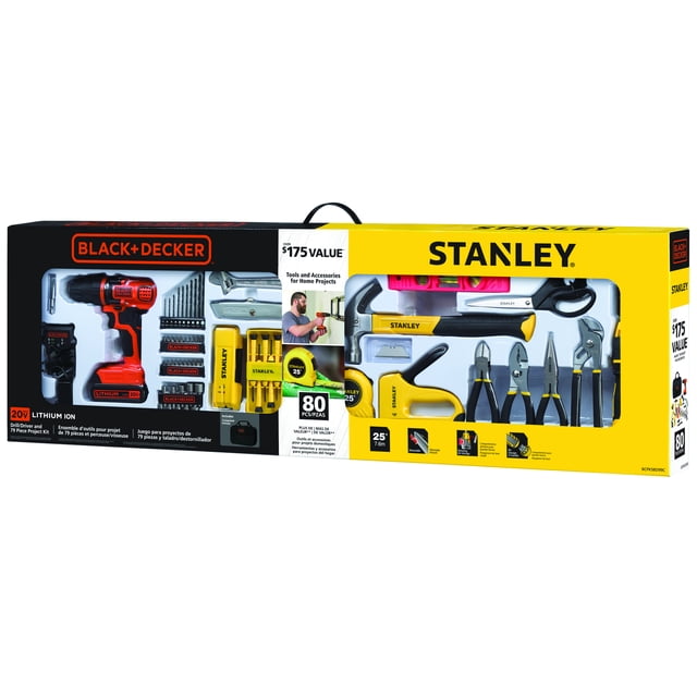 STANLEY BLACK & DECKER BCPKSBD99CWM 20V 79pc Home Project Kit