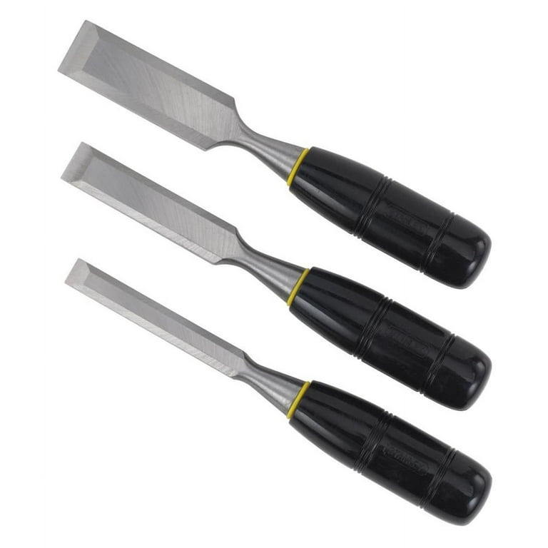 9 in Overall Lg, 3 Pieces, Wood Chisel Set - 6AUF9