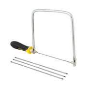Coping Saw and Saw Blades Heat Treated Steel Blades Ready for Durability  Red Wood Handle Hand Saw 