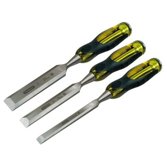 STANLEY - FatMax Bevel Edge Chisel with Thru Tang Set, 3 Piece