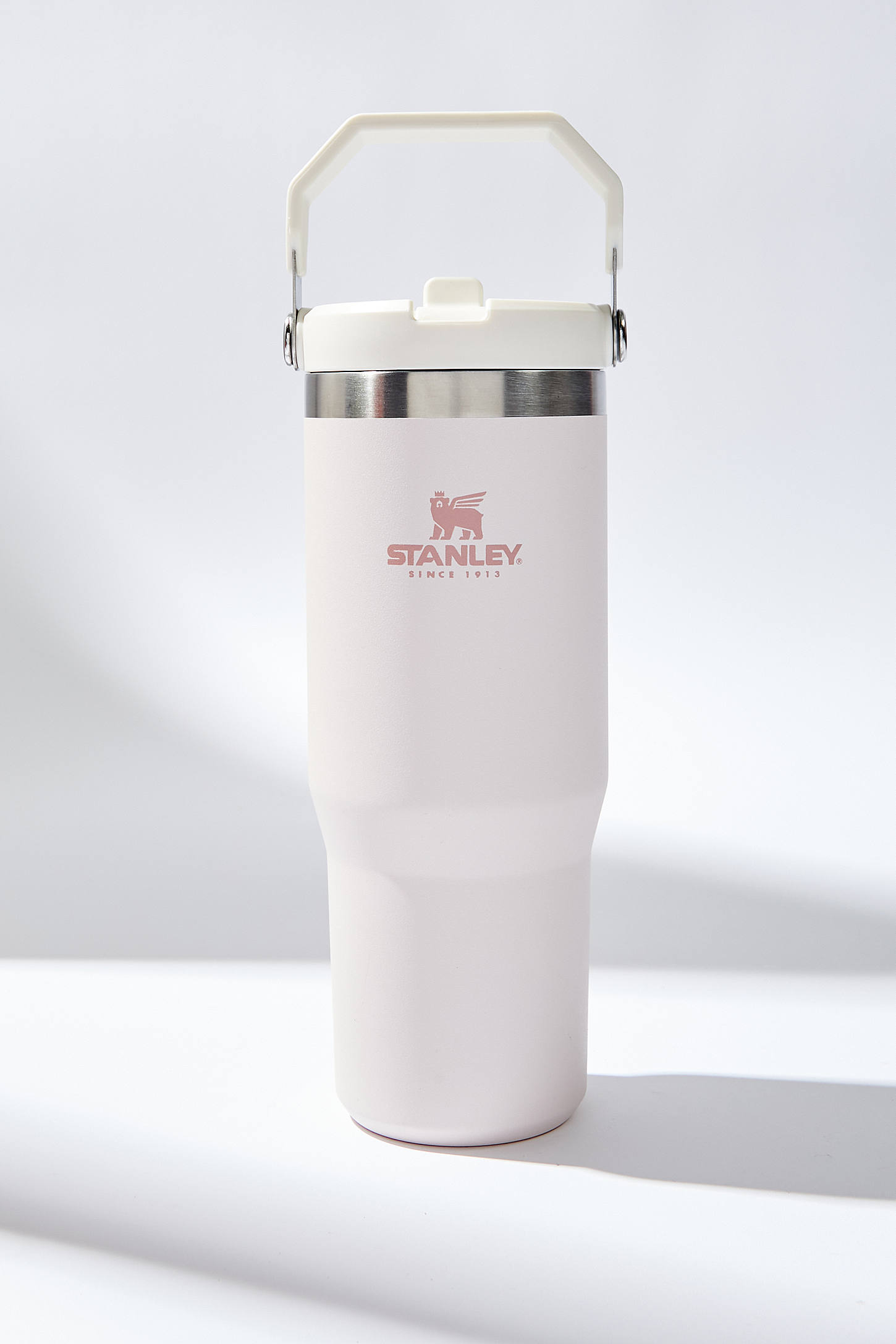 Stanley IceFlow 2.0 Tumbler 590 Ml Quarzo Rosa: Bicchiere Termico Con Cannuccia E Manico, Acciaio Riciclato, Garanzia A Vita