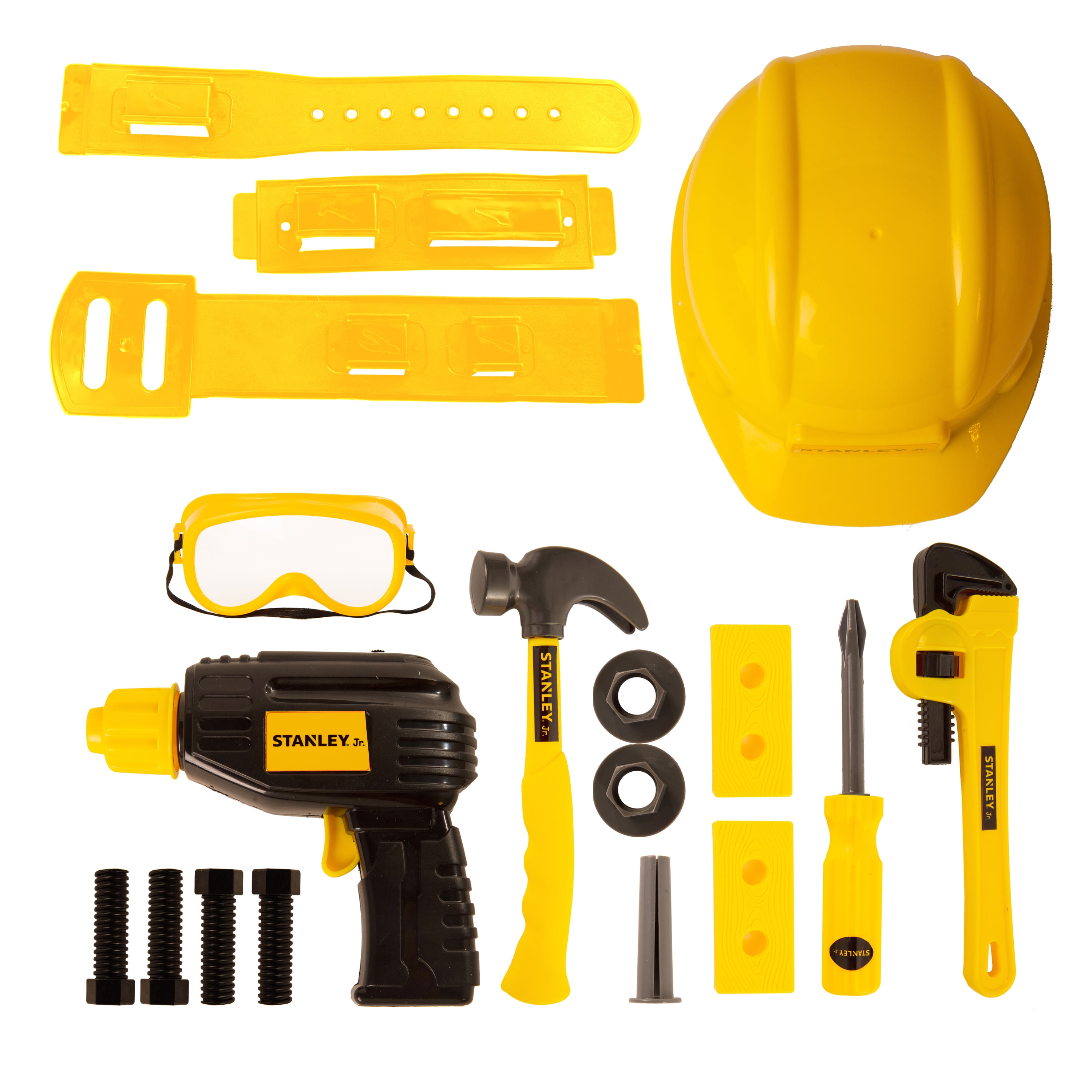 Stanley Jr. Mega Kids Roleplay Toolbox & Toy Tool Set w/Power Drill 