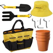 STANLEY Jr Toy Gardening Tool Set With Sun Hat and Bag