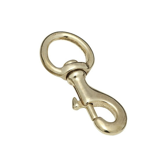 STANLEY N223-206 1 x 3.5 in. Solid Bronze Bolt Snap Round Swivel Eye