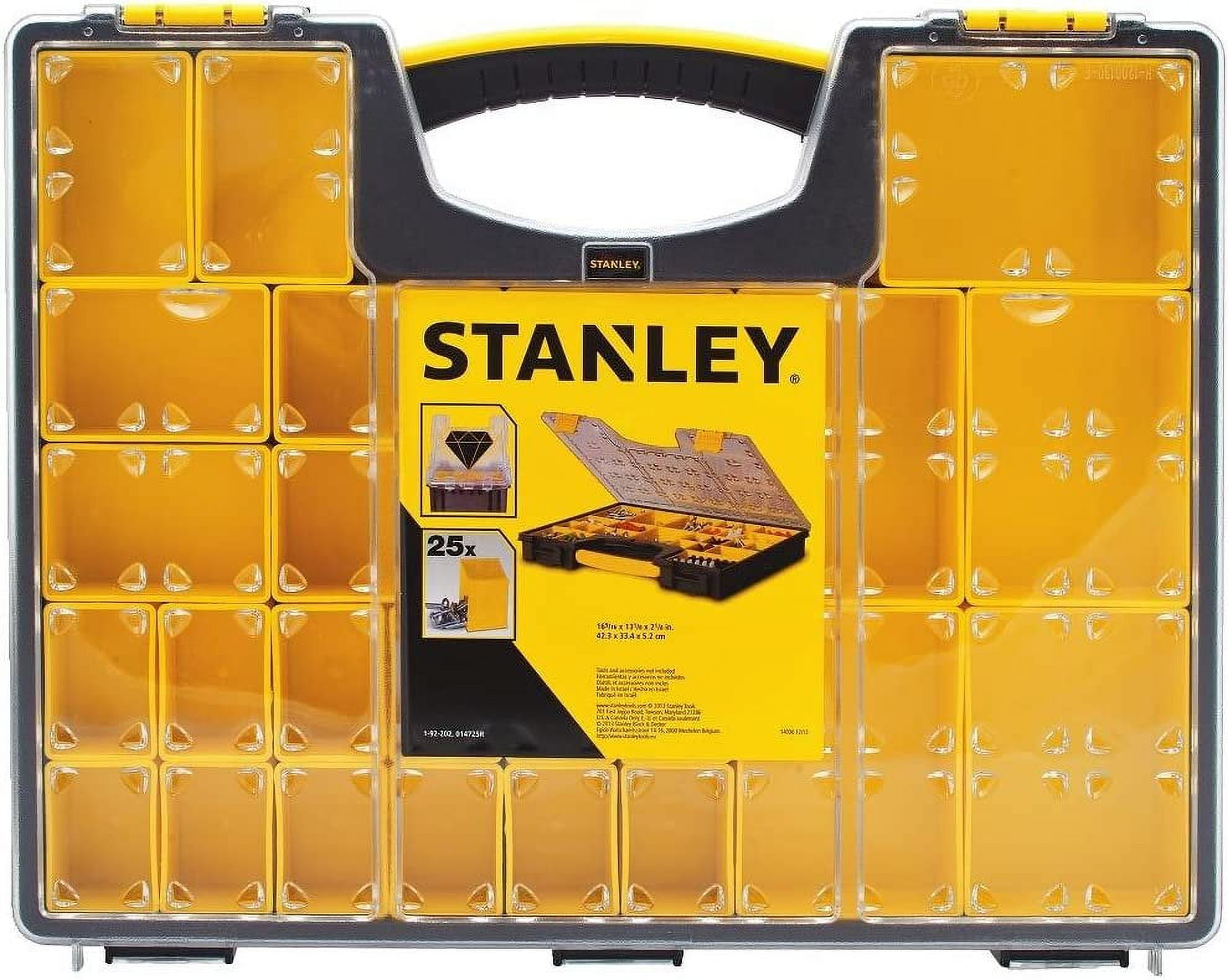 STANLEY Organizer Box With Dividers, Removable Compartment, 25 Compartment  014725R 