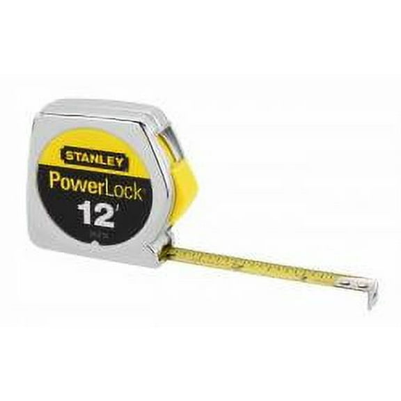 STANLEY-PROTO IND TOOLS POWERLOCK TAPE RULE 1/2x12 YELLOW