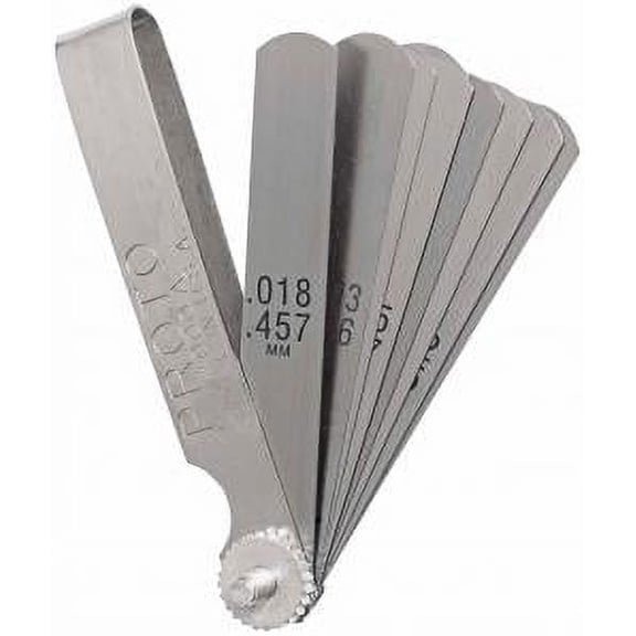 STANLEY-PROTO IND TOOLS SET FEELER GAUGE 9-BLADE