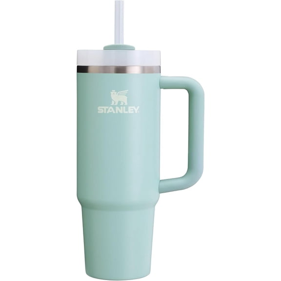 STANLEY Quencher H2.0 Tumbler with Handle and Straw 30 Ounces | Flowstate 3-Position Lid | Cup Holder Compatible for Travel | Insulated Stainless Steel Cup | BPA-Free | Seafoam