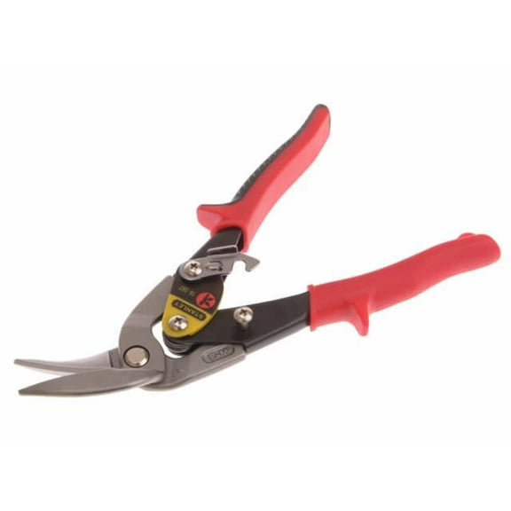STANLEY - Red Offset Aviation Snips Left Cut 250mm (10in)