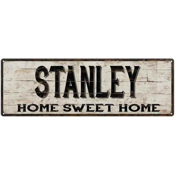 STANLEY Rustic Home Sweet Home Sign Gift 6x18 Metal Decor 206180084292