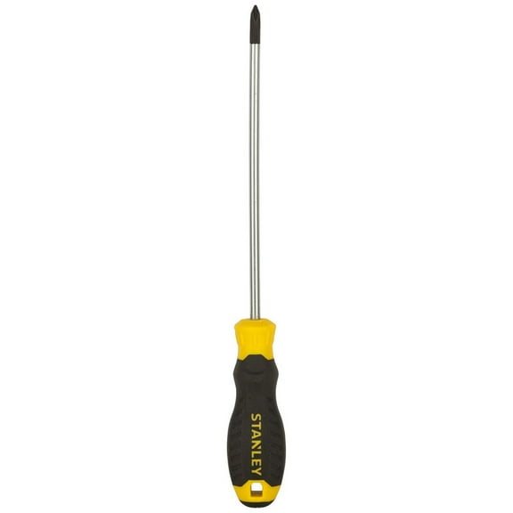 STANLEY STMT60818-8 Cushion Grip Slotted Standard Screwdriver 3 mm x 100 mm Black and Yellow